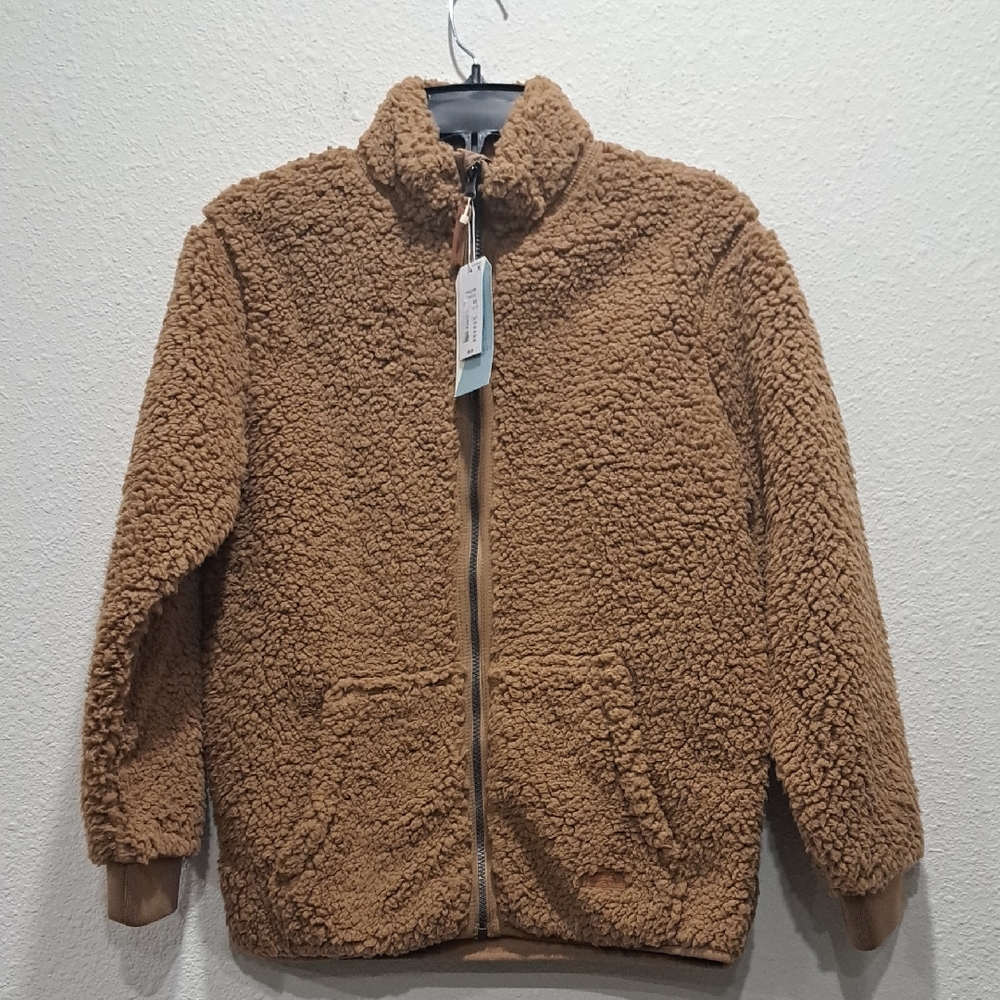 Class & Club Cozy Brown Kids Sherpa Jacket